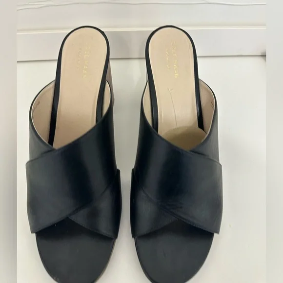 Cole Haan Leather Sandals 4" size 10.5 - Picture 2 of 10
